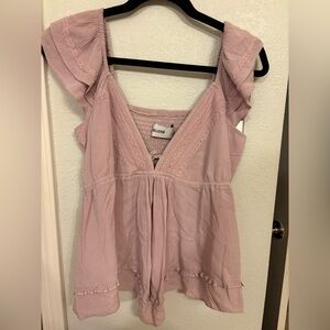NWT Hollister Easy Handkerchief Hem Babydoll Top